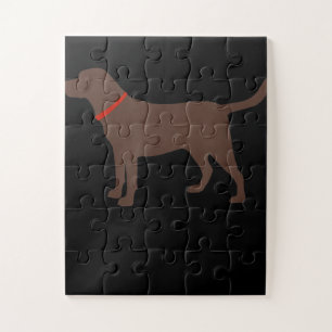 Hund Lover Schokolade Labrador Hund Silhouette