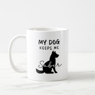Hund Lover Sobriety Kaffeetasse