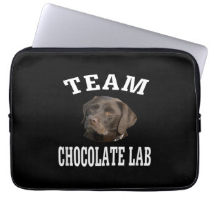 Hund Lover Team Chocolate Labrador Retriever Laptopschutzhülle