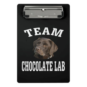 Hund Lover Team Chocolate Labrador Retriever Mini Klemmbrett