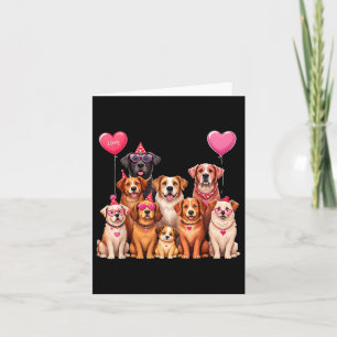 Hund Lover Valentinstag für Frauen und Kinder Karte