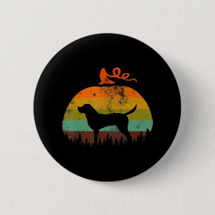 Hund Lover Vintager KürbisHalloween Labrador Button