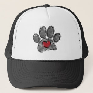 Hund Lover Zeichnend Aquarell Truckerkappe