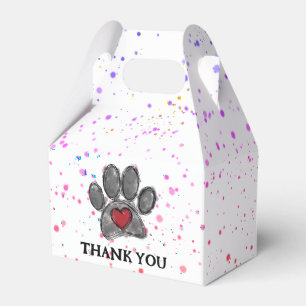 Hund Lover Zeichnend Aquarellfarbe Spritzer Geschenkschachtel