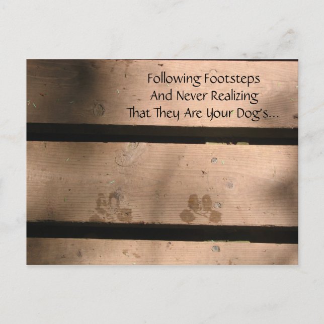Hund Lover's Haiku Postkarte (Vorderseite)