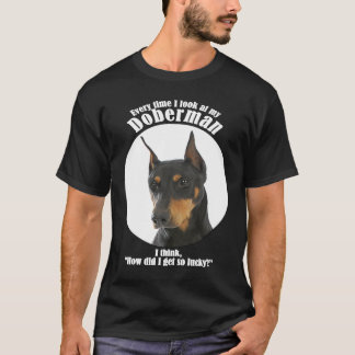Hund Lucky Dobermann T-Shirt