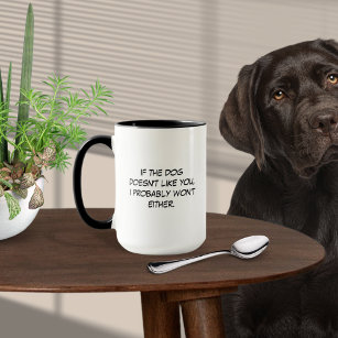 Hund mag dich nicht tasse