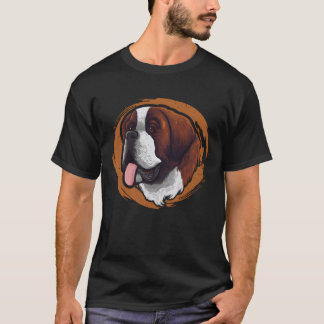 Hund Mama Dogvater Dog Daddy Dog Lover Saint Retro T-Shirt