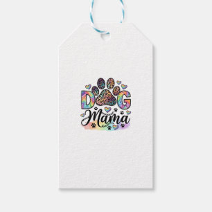 Hund Mama Pfote Leopard Regenbogen Wasserfarbe Her Geschenkanhänger