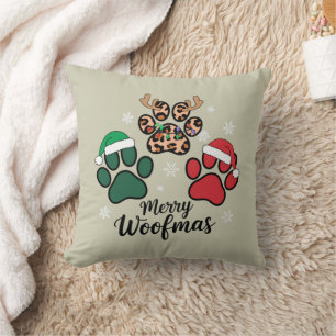 Hund Mama Weihnachten Fröhliche Woofmas Hunde Lieb Kissen