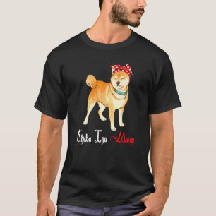 Hund Mama Welppy Mama Shiba Inu T-Shirt