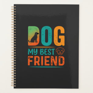 Hund mein bester Freund Retro-Design Planer