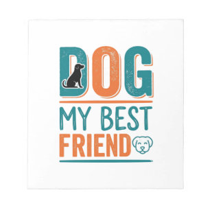 Hund mein bester Freund Vintage Hundeliebhaber-Shi Notizblock