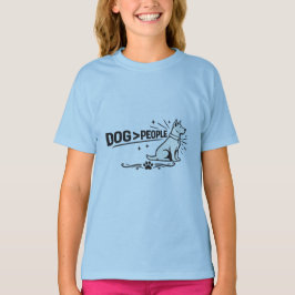 HUND > MENSCHEN – Lustiges Design für Hundebesitze T-Shirt