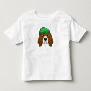 Hund mit Beanie Kleinkind T-shirt