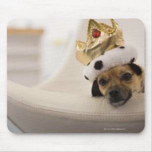 Hund mit einer Krone Mousepad