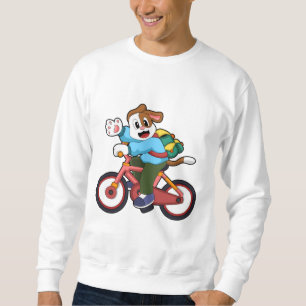 Hund mit Fahrrad Sweatshirt
