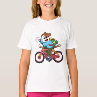 Hund mit Fahrrad