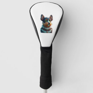 Hund mit grünem Eier Klassischer T - Shirt Golf Headcover