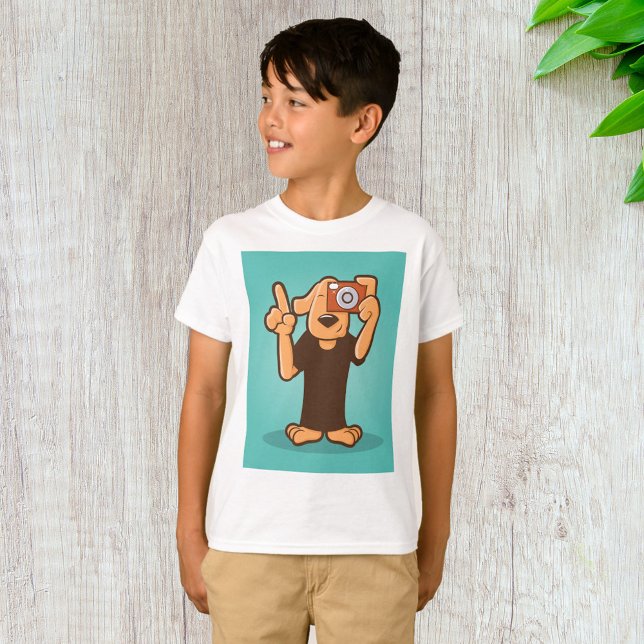 Hund mit Kamera T-Shirt (Von Creator hochgeladen)