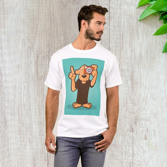 Hund mit Kamera T-Shirt (Von Creator hochgeladen)