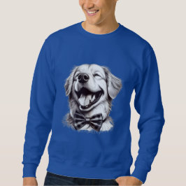 Hund mit Krawatte Sweatshirt
