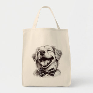 Hund mit Krawatte Tragetasche