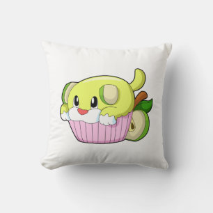 Hund mit Kuchen Kissen