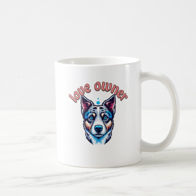 Hund mit Liebe Kaffeetasse (Rechts)