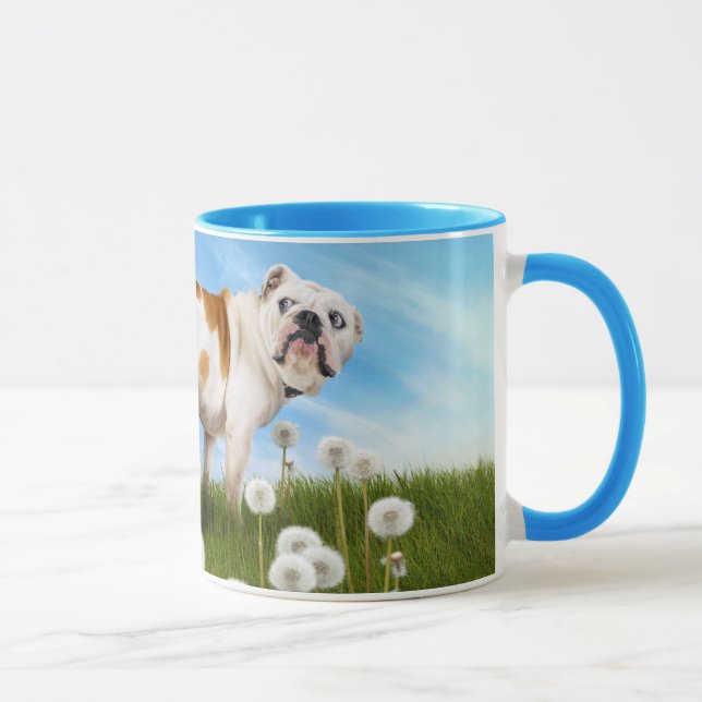 Hund mit Lüster Tasse (Rechts)