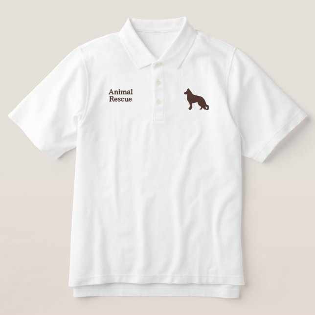 Hund mit Pfote auf der Rückseite (Design Vorderseite)
