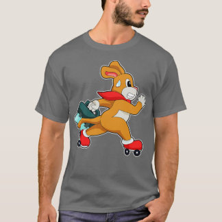 Hund mit Roller-Skaten T-Shirt