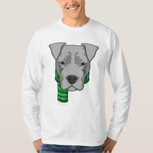 Hund mit Scarf T-Shirt