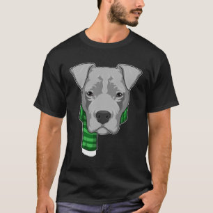 Hund mit Scarf T-Shirt