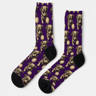 Hund mit seinem Ball Süße Tier Lover Design Socken