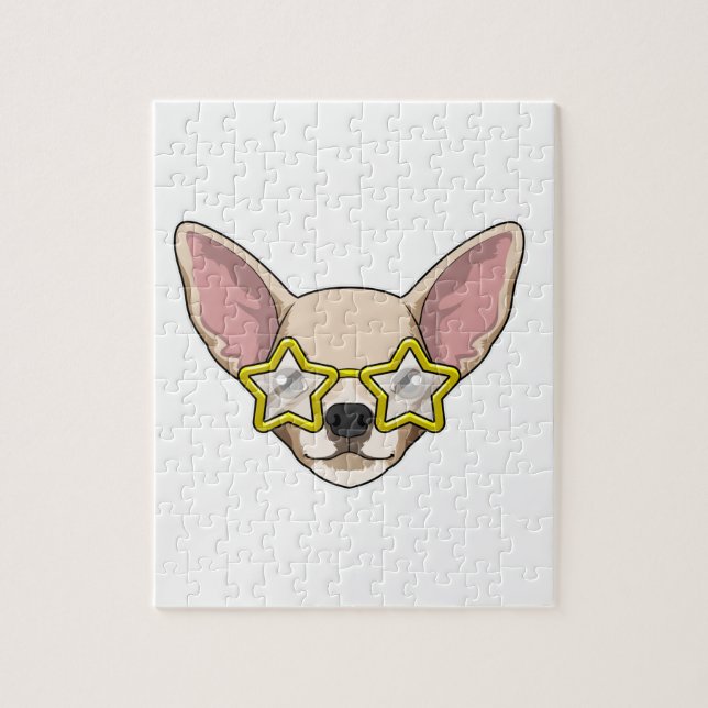 Hund mit Sonnenbrille (Vertikal)