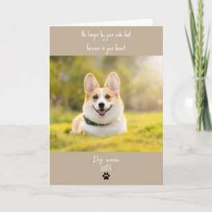 Hund-Mitgefühlskarte für Verlust Gedenken mit Foto Karte