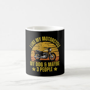 Hund Motorrad Kaffeetasse