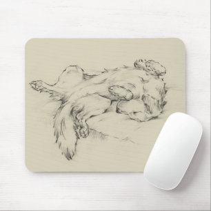 Hund müde mousepad