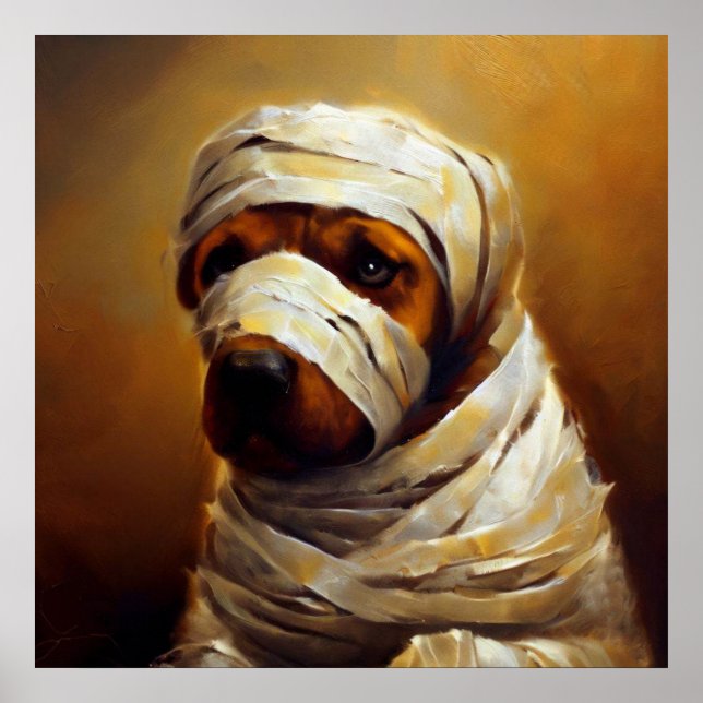 Hund Mummy Poster (Vorne)