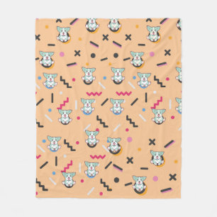 Hund Nahtloses Muster Vector Fleecedecke