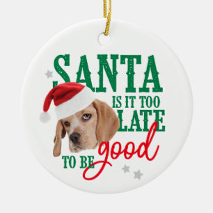 Hund Naughty oder Nice Ornament