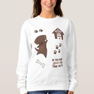 Hund Niedlich Stickers Brown Labrador Retriever Sweatshirt