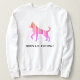 Hund - Niedlicher Haustier Pop Art, rosa Abstrakte Sweatshirt