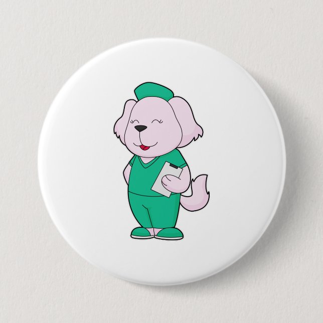 Hund Nurse Button (Vorderseite)