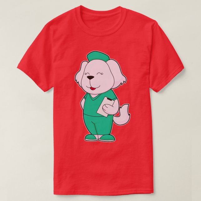 Hund Nurse T-Shirt (Design vorne)