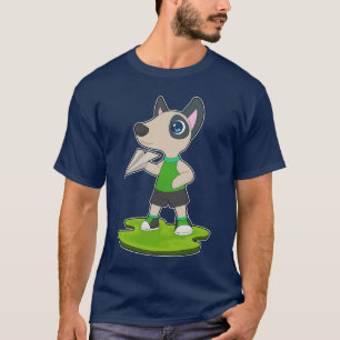 Hund Papierflugzeug T-Shirt