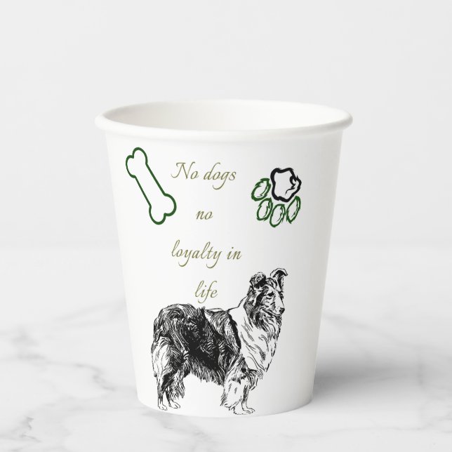 Hund Pappbecher (Vorderseite)