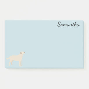 Hund Personalisiert Labrador Retriever Gelb Post-it Klebezettel