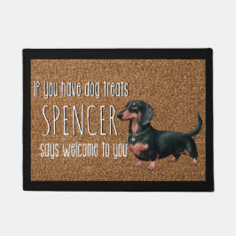 Hund Personalisierte Dackel Name Doormat Fußmatte